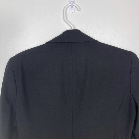 Michael Michael Kors Black Asymmetric Hem Zipper Blazer Size 6 - Picture 12 of 12